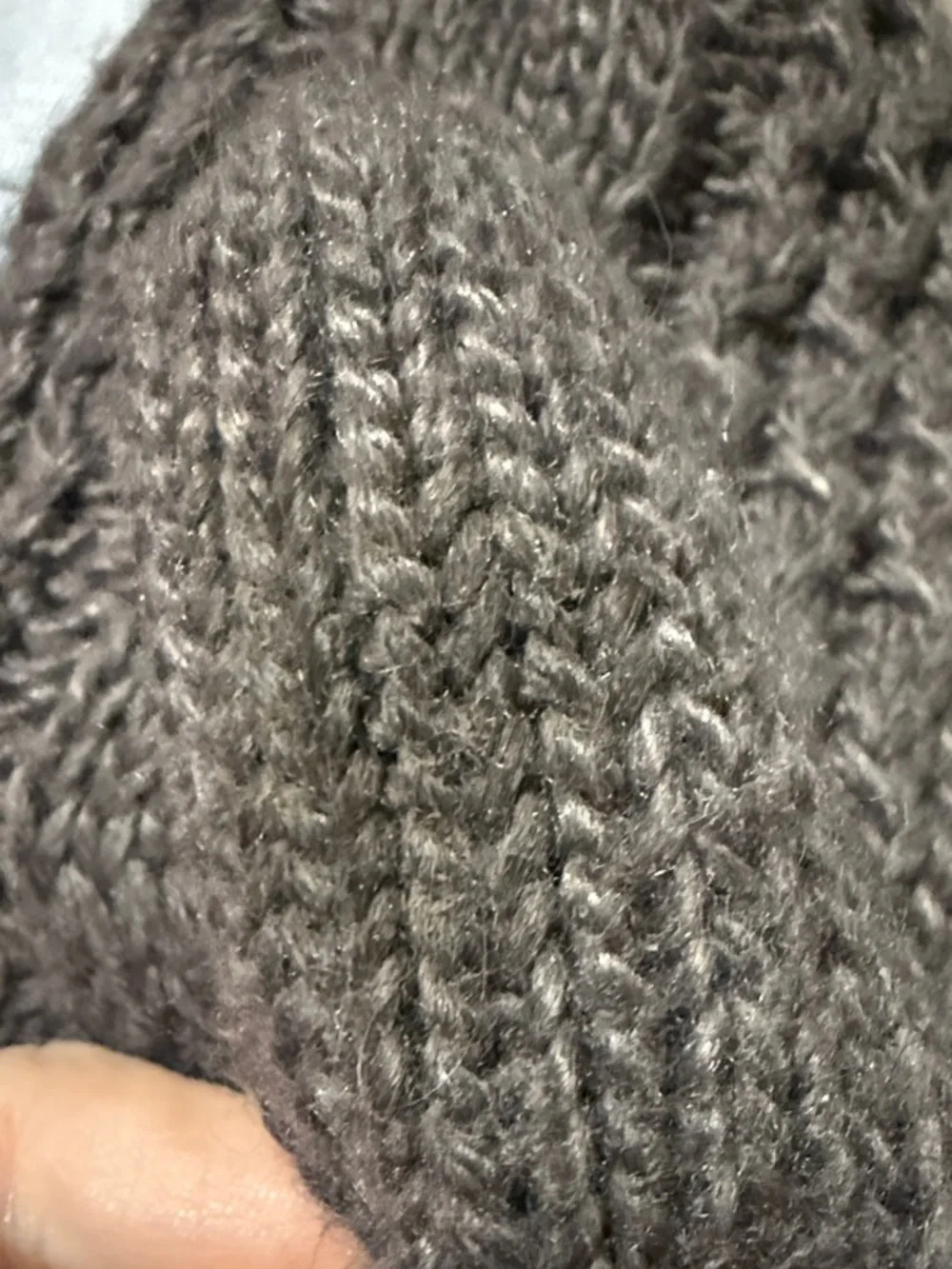 North Face Gray Cable Knit Women’s Mittens Gloves Size Small Medium